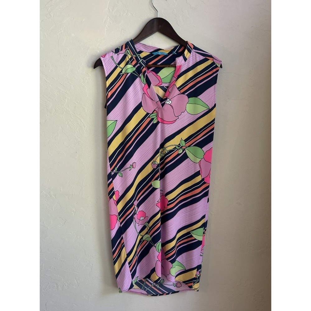 Tori Richard Honolulu Alexia Bed Of Roses Dress XS Shift Beach Resort Preppy